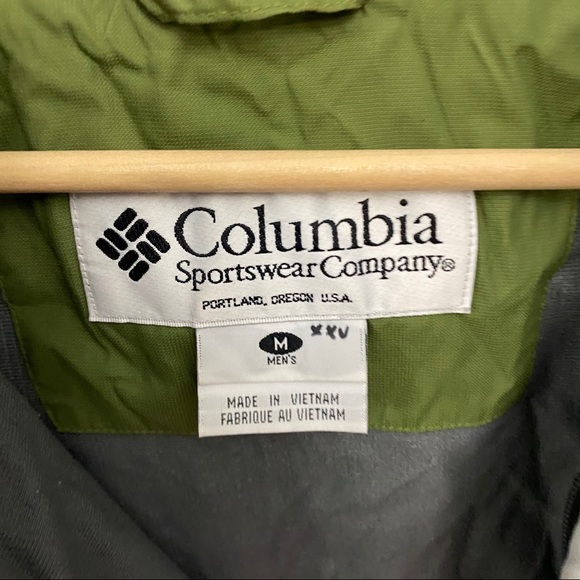 ColumbiaOlive Two Toned  Windbreaker Jacket - Picture 3 of 5